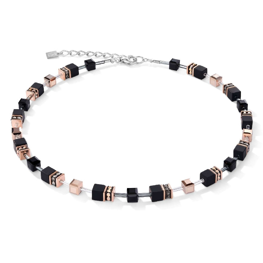 Coeur De Lion SS Black & Rose Geo Cube Necklace
Coeur De Lion Sterling Silver Black & Rose Geo Cube Necklace
Necklace Length 16-18'