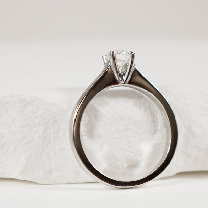 14KW Solitaire 0.50CT Diamond Engagement Ring