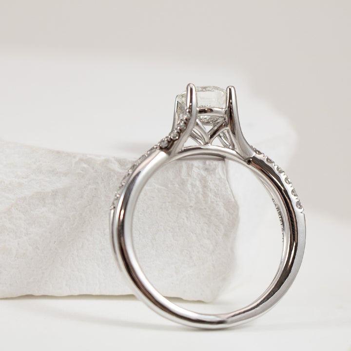 14KW Gabriel & Co. Twisted Engagement Ring