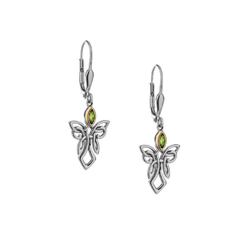 SS & 10KY Peridot Guardian Angel Earrings
Sterling Silver & 10K Yellow Gold Keith Jack Peridot Guardian Angel Earrings
Accented with Peridot
Earring Closure Leverback