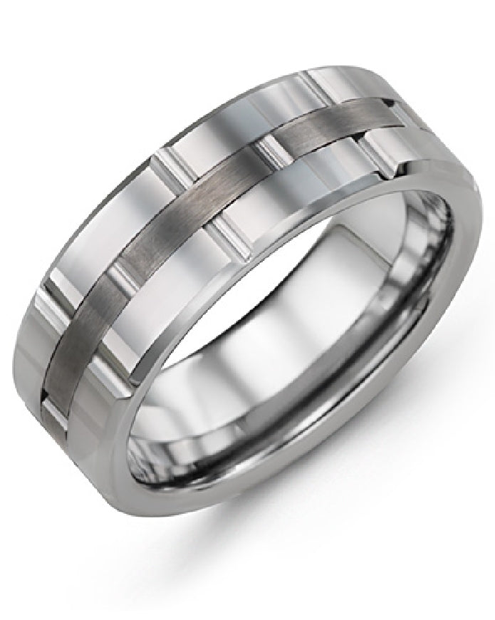Madani Tungsten Link Brushed 8mm Band
Madani Tungsten Alternative Band
Polished with Brushed Center Finish
Width 8mm
Finger Size 10