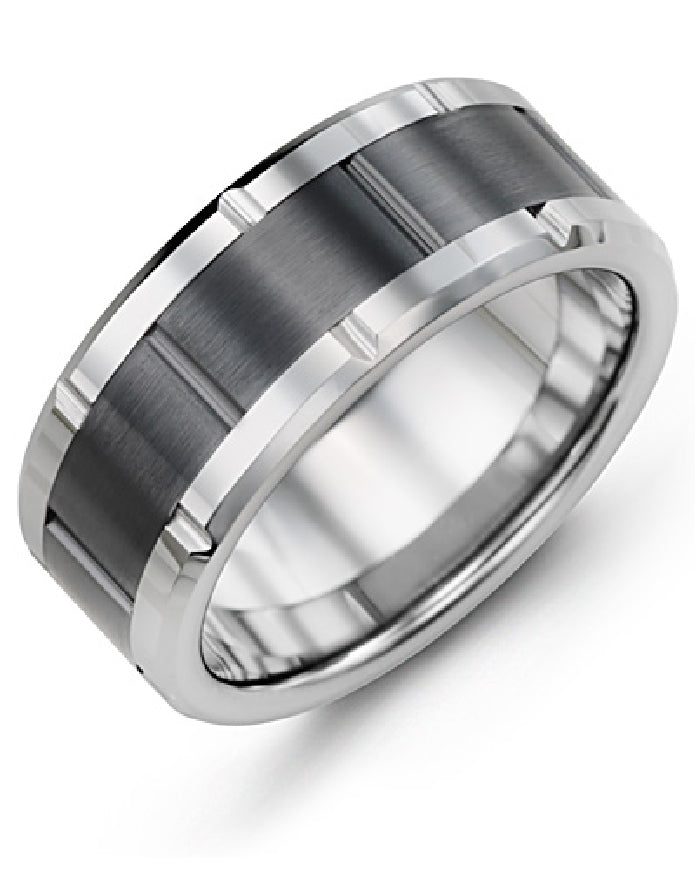 Madani Tungsten & Ceramic Link 9mm Band
Madani Tungsten & Ceramic Alternative Band
Polished with Brushed Center Finish
Width 9mm
Finger Size 10