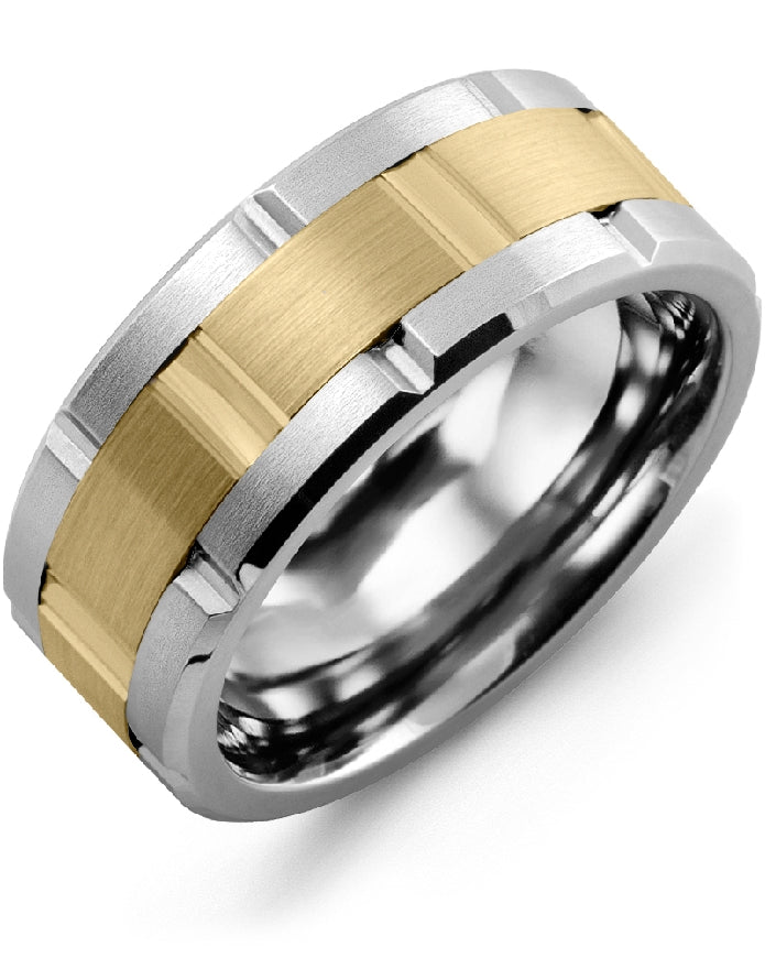 Madani 10KY & Tungsten Link 9mm Band
Madani 10K Yellow Gold & Tungsten Alternative Band
Width 9mm
Finger Size 10