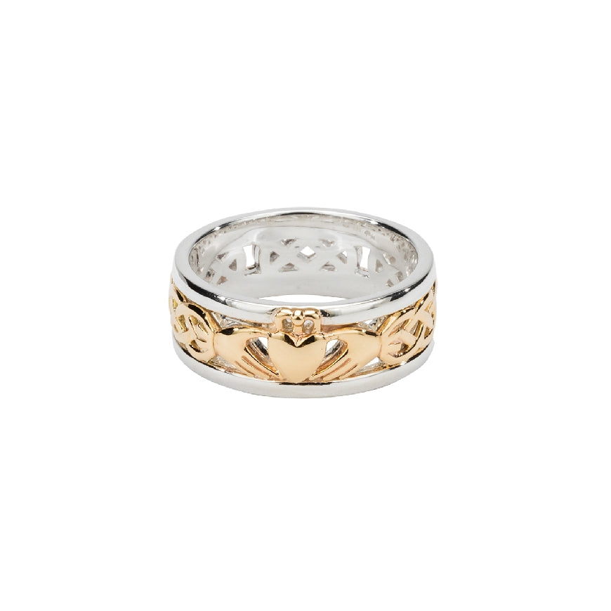 SS & 10KY Celtic Keith Jack Claddagh Ring
Sterling Silver & 10K Yellow Gold Keith Jack Claddagh Ring
Finger Size 10