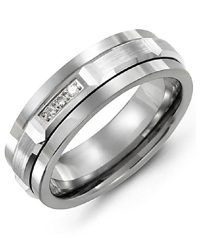 Madani 10KW Diamond & Cobalt Band
Madani 10K White Gold & Cobalt Natural Diamond Alternative Band
0.06 Total Diamond Weight
Width 7mm
Finger Size 10