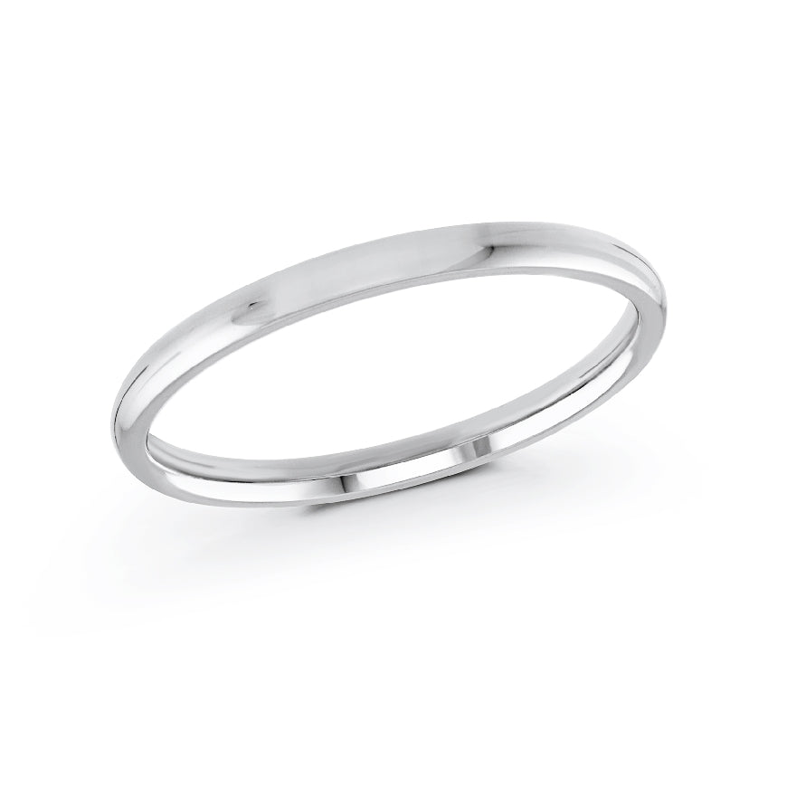 10KW Malo Classic Collection Comfort 2mm Band
Malo 10K White Gold Comfort Band
Thickness 1.4mm Comfort Fit
Width 2mm
Finger Size 5