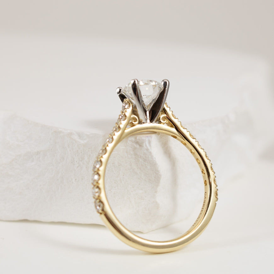 14KY Gabriel & Co. Diamond Engagement Ring 
14K