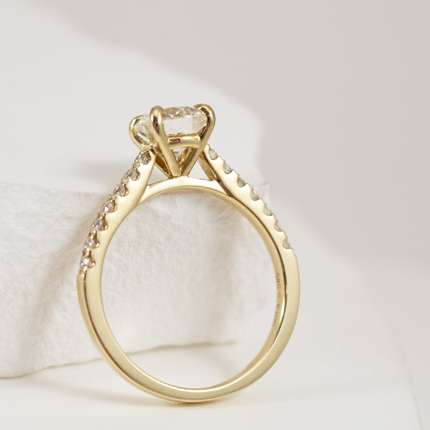 14KY S.Kashi Forevermark Diamond Engagement Ring