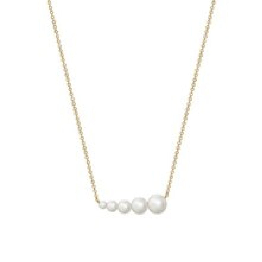 18KY Birks 'Gold & Pearl' Pearl Bar Necklace
18K Yellow Gold Birks 'Gold & Pearl' Freshwater Pearl Bar Necklace
3-7mm Freshwater Pearls
Chain Length 18' (Adjustable)