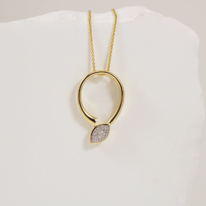 14KY Modern Pave Diamond Necklace
14K Yellow Gold Natural Diamond Necklace
0.07 Total Natural Diamond Weight
Chain Length 18'