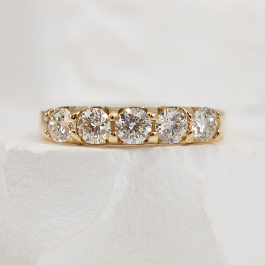 14KY 1.00CT Diamond Band
14K Yellow Gold Natural Diamond Band
1.00 Total Natural Diamond Weight SI Clarity, G Colour
Finger Size