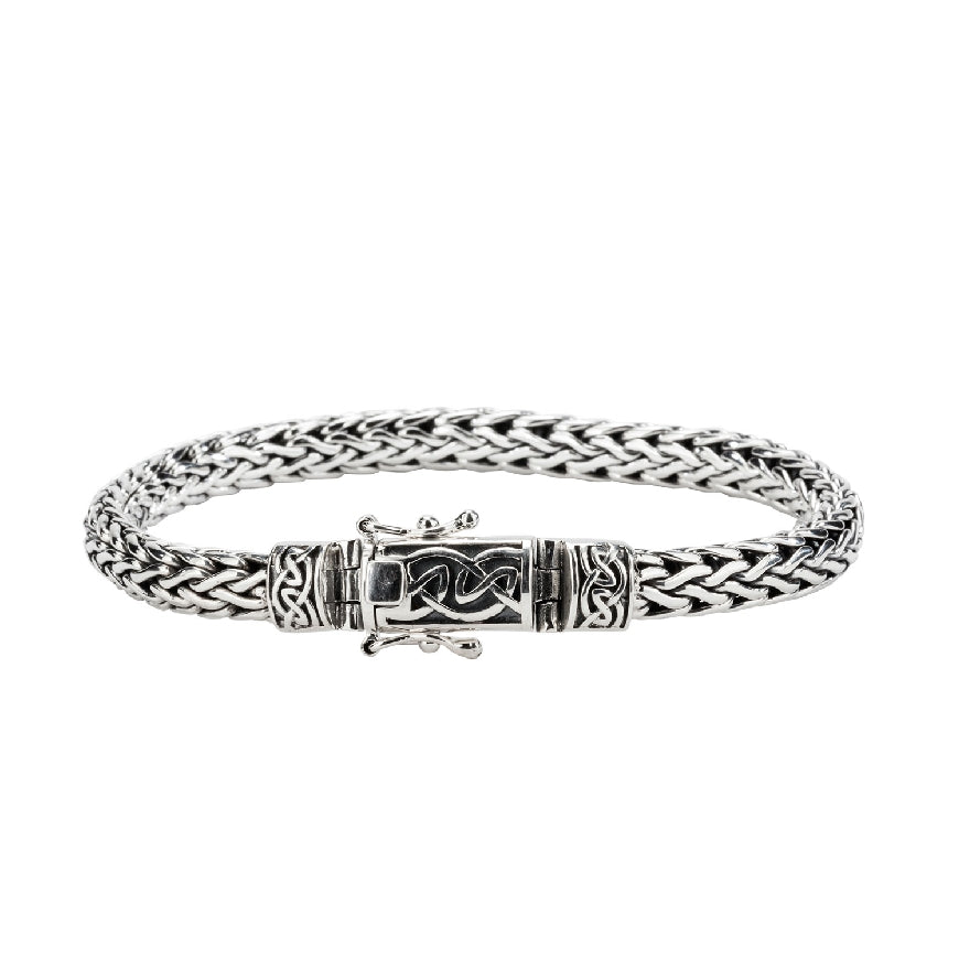 SS Keith Jack Dragon Weave Bracelet
Sterling Silver Keith Jack Dragon Weave Bracelet
Bracelet Closure Eternity Clasp
Bracelet Length 8'