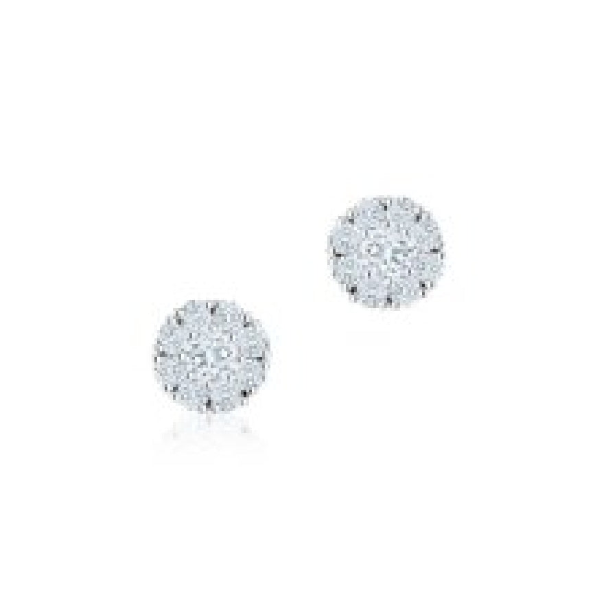 SS Birks 'Snowflake' Diamond Cluster Earrings
18K White Gold Birks 'Snowflake' Collection Round Natural Diamond Cluster Earrings
0.43 Total Natural Diamond Weight
Earring Closure Post with Butterfly Back