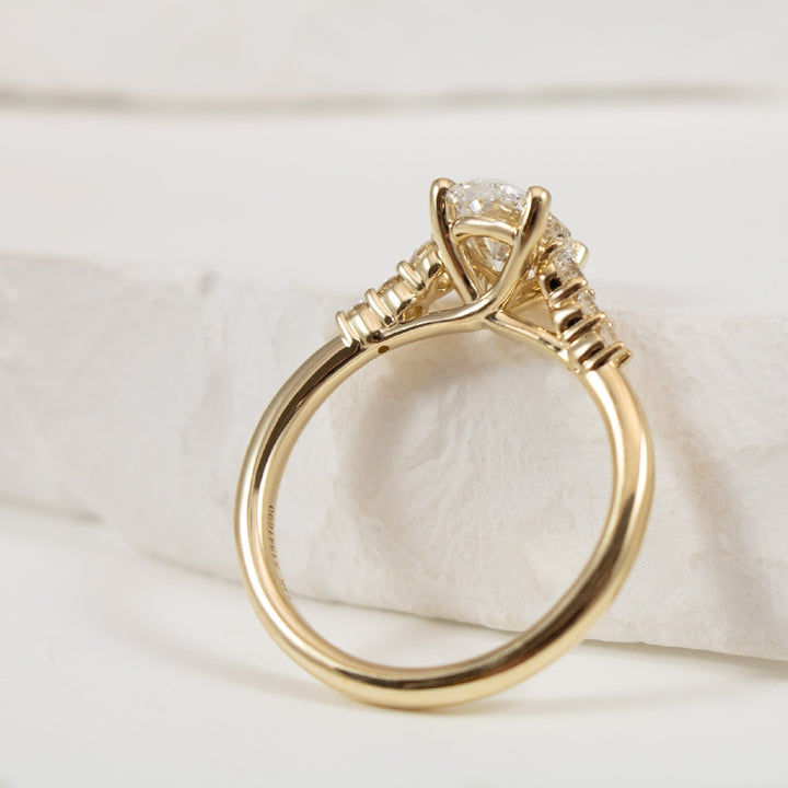14KY Gabriel & Co. 1.20CT Diamond Engagement Ring
