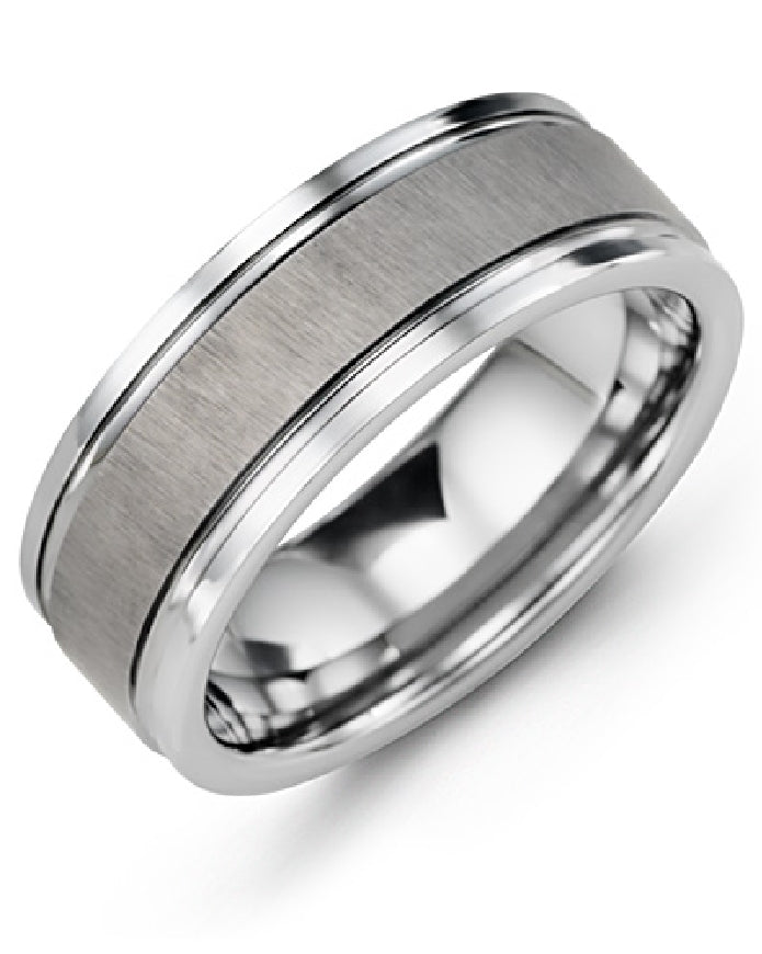 Madani Tungsten Alternative 8mm Band
Madani Tungsten Alternative Band
Brushed Center with Polished Edge Finish
Width 8mm
Finger Size 11