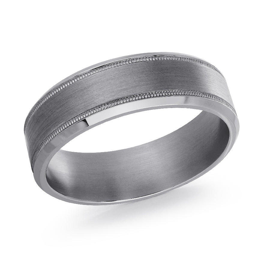 Malo Tantalum Brushed 7mm Band
Malo Tantalum Alternative Band
Brushed Center with Polished Edge Finish
Width 7mm
Finger Size 10