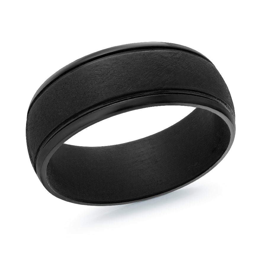 Malo Black Tantalum Scratched 8mm Band
Malo Black Tantalum Alternative Band
Scratched Center with Polished Edge Finish
Width 8mm
Finger Size 10