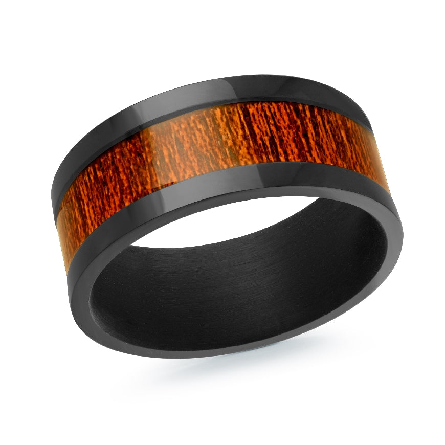 Malo Black Tantalum & Wood Inlay Alternative Band
Malo Black Tantalum & Wood Alternative Band
Wood Center with Polished Edge Finish
Width 9mm
Finger Size 10