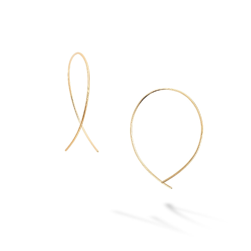 18KY Birks 'Essentials' Crossover Hoop Earrrings
18K Yellow Gold Birks 'Essentials' Crossover Hoop Earrrings
Earring Closure Threader