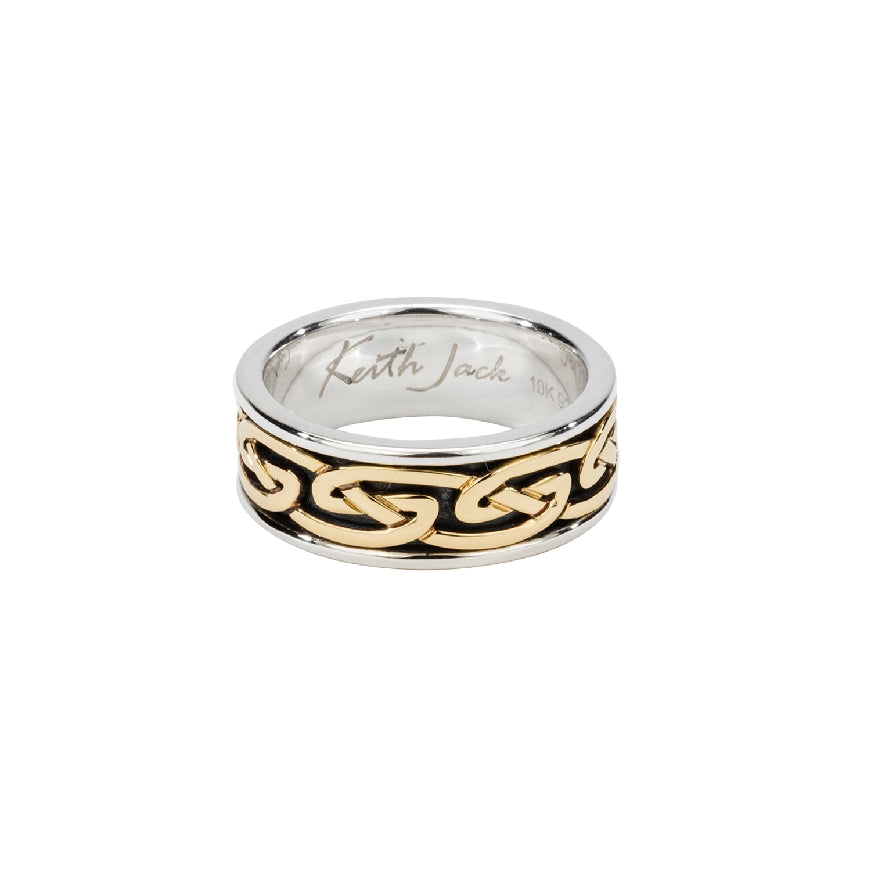SS & 10KY Keith Jack Oxidized Eternity 'Laro' Ring
Sterling Silver & 10K Yellow Gold Keith Jack Oxidized Eternity 'Laro' Ring
Finger Size 9.5