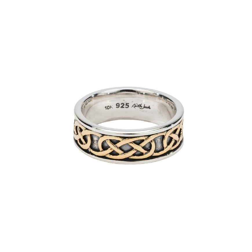 SS & 10KY Oxidized Belston 'Love Knot' Ring
Sterling Silver & 10K Yellow Gold Keith Jack Oxidized Belston 'Love Knot' Ring
Finger Size 10.5