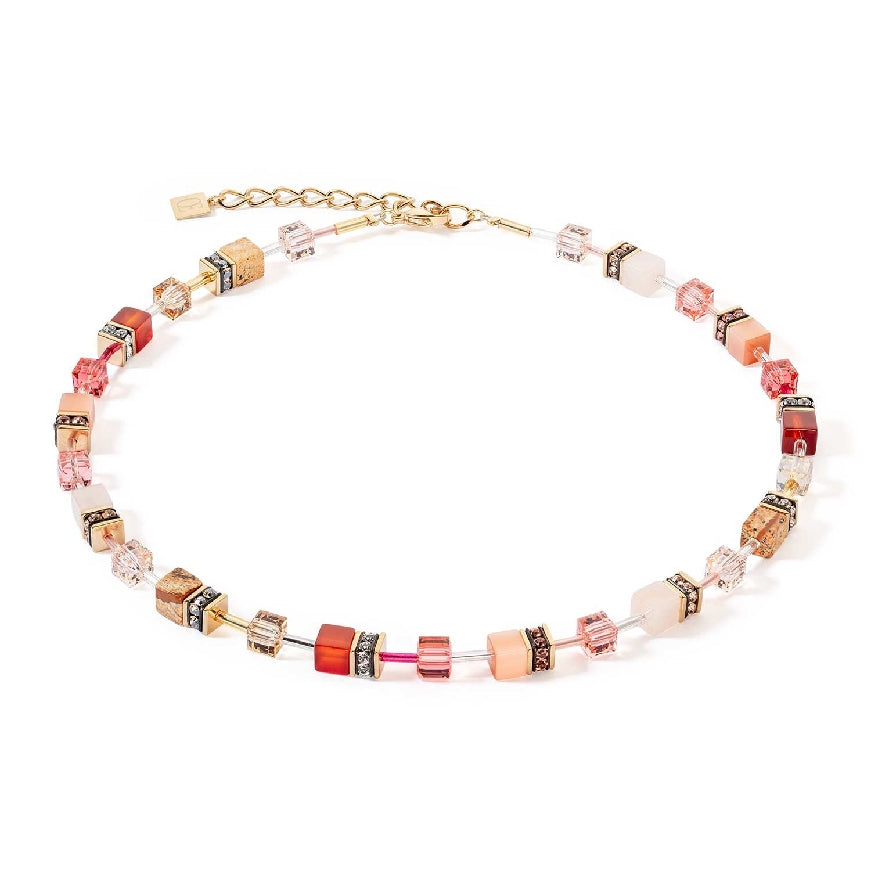 Coeur De Lion Geo Cube Red & Pink Necklace
Coeur De Lion Red & Pink Geo Cube Necklace
Necklace Length 16-18'