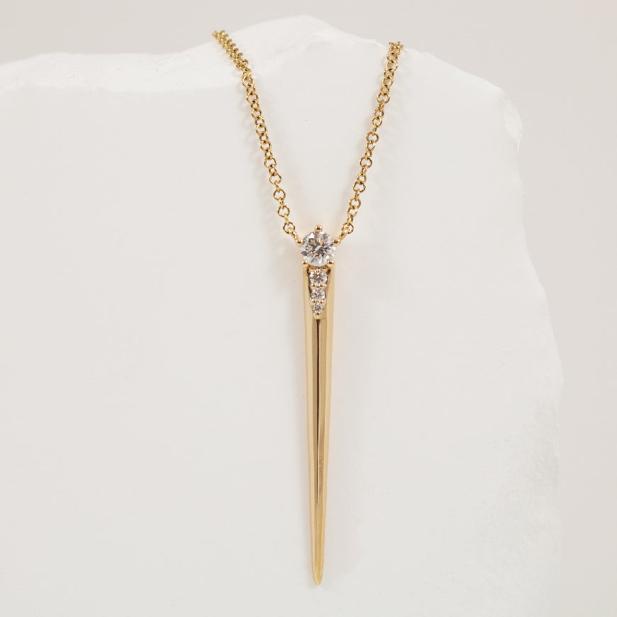 14K YELLOW GOLD BASSALI DIAMOND NECKLACE
0.17TDW SI1-2 CLARITY, GH COLOUR
18' CHAIN ADJUSTABLE TO 17' & 16'