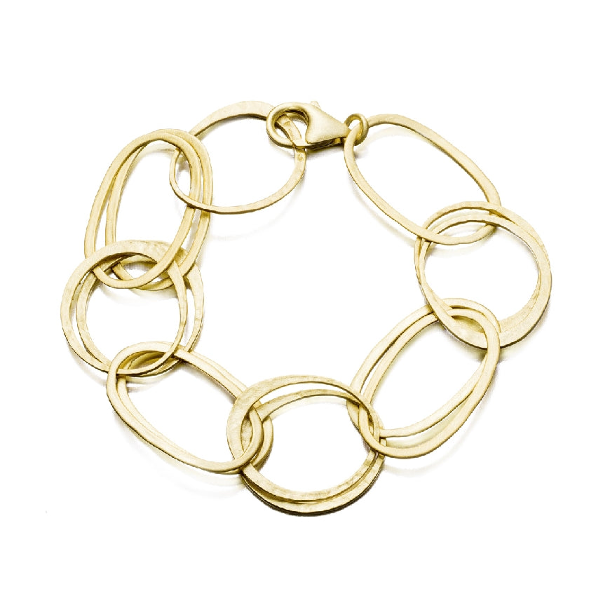 SS/18KY Jorge Revilla 'Olympia' Bracelet
Sterling Silver with 18K Yellow Gold Plating Jorge Revilla Bracelet
'Olympia Collection'
Bracelet Length 8'
