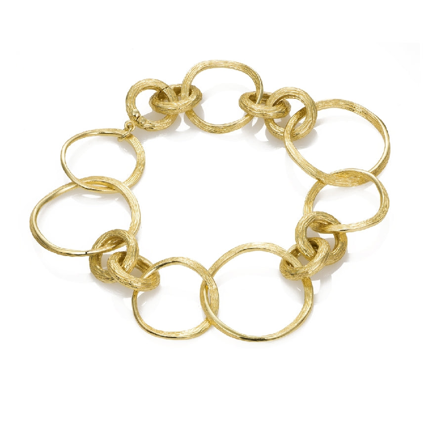 SS/18KY Jorge Revilla 'Florence' Bracelet
Sterling Silver with 18K Yellow Gold Plating Jorge Revilla Bracelet
'Florence Collection'
Bracelet Length 7.5'