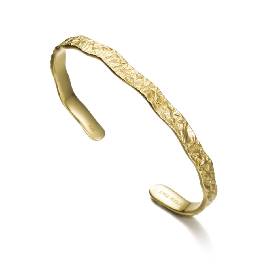 SS/18KY Jorge Revilla 'Soul' Bangle Bracelet
Sterling Silver with 18K Yellow Gold Plating Jorge Revilla Bangle Bracelet
'Soul Collection'