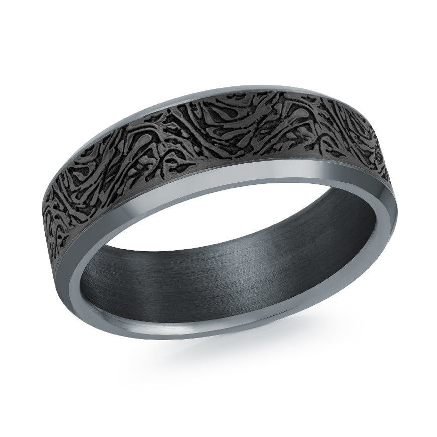 Malo Tantalum&Carbon Fiber Alternative 7mm Band
Malo Tantalum & Carbon Fiber Alternative Band
Engraved Center with Polished Edge Finish
Width 7mm
Finger Size 10