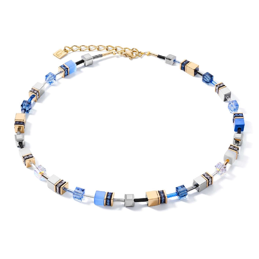 Coeur De Lion Blue & Gold Geo Cube Necklace
Coeur De Lion Blue & Gold Geo Cube Necklace
Necklace Length 16-18'