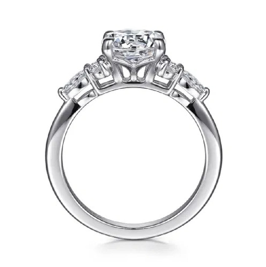 14KW Gabriel & Co. Diamond Engagement Ring