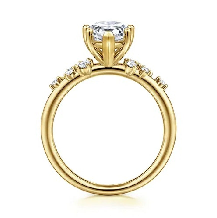 14KY Gabriel & Co. Diamond Engagement Ring