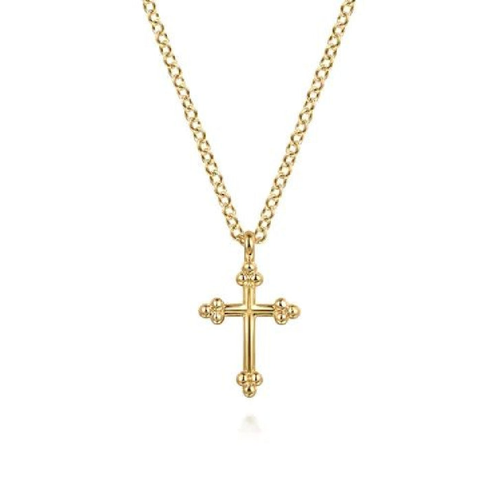 14KY Gabriel & Co. Bujukan Cross Necklace

14K Yellow Gold Bujukan 12mm Cross Necklace

S2264995

17.5' Adjustable Chain Length 
