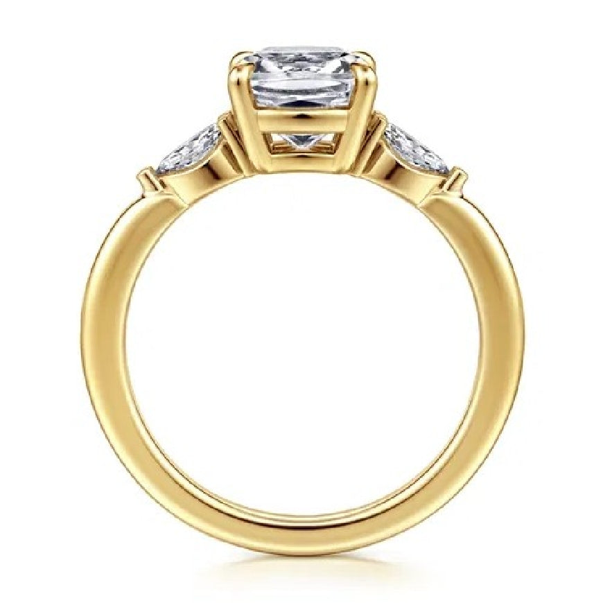 14KY Gabriel & Co. Diamond Engagement Ring