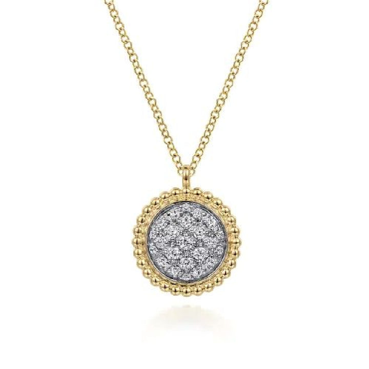 14KY Gabriel & Co. Bujukan Cluster Necklace

14K Yellow Gold Bujukan Diamon Pave Necklace

0.24 Total Diamond Weight SI1-2 Clarity, GH Colour  

S2264984

17.5' Adjustable Chain Length 
