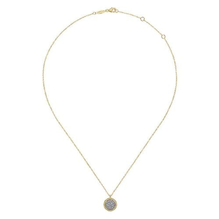 14KY Gabriel & Co. Bujukan Cluster Necklace