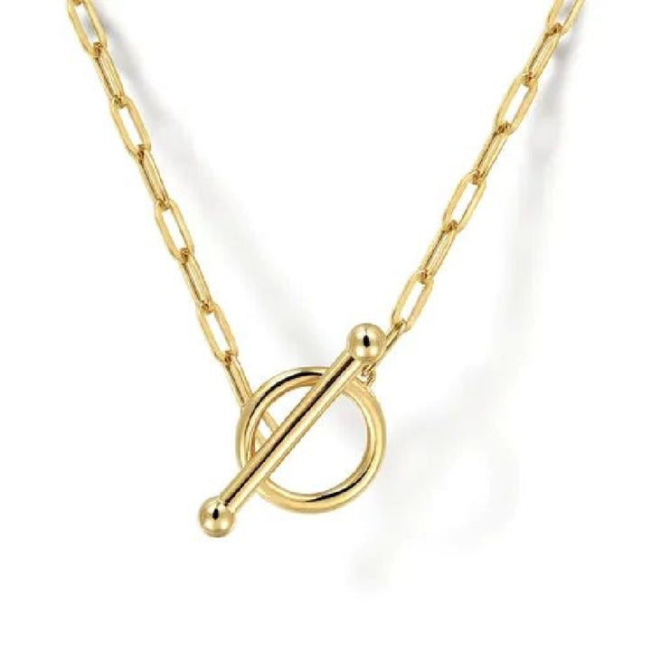14KY Gabriel & Co. Toggle Chain Necklace

14K Yellow Gold Toggle Paperclip Chain Necklace 

S2265003

17' Adjustable Chain Length 
