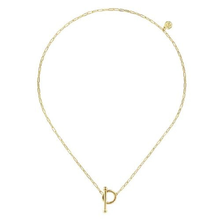 14KY Gabriel & Co. Toggle Chain Necklace