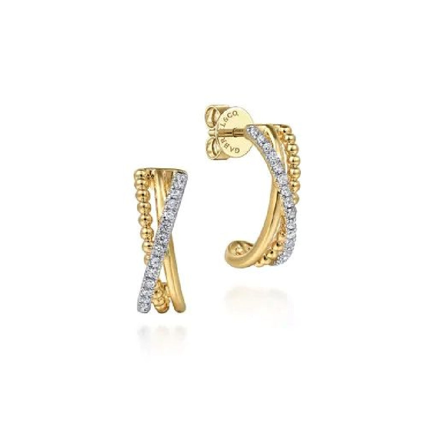 14KY Gabriel & Co. Bujukan Diamond J Hoop Earrings

14K Yellow Gold Bujukan Diamond J Hoop Earrings 

0.15 Carats Total Diamond Weight of SI1-2 Clarity, GH Colour 

Posts w. Butterfly Backs

S2264983

