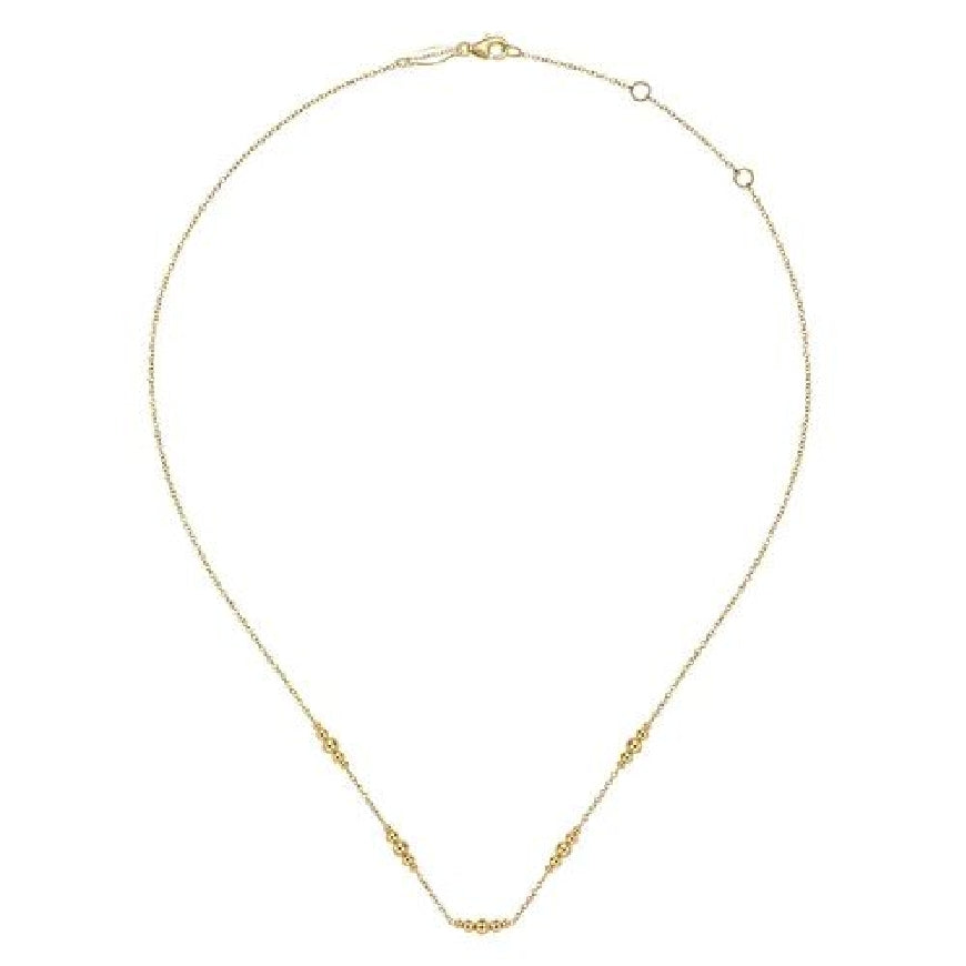 14KY Gabriel & Co. Bujukan Beaded Necklace