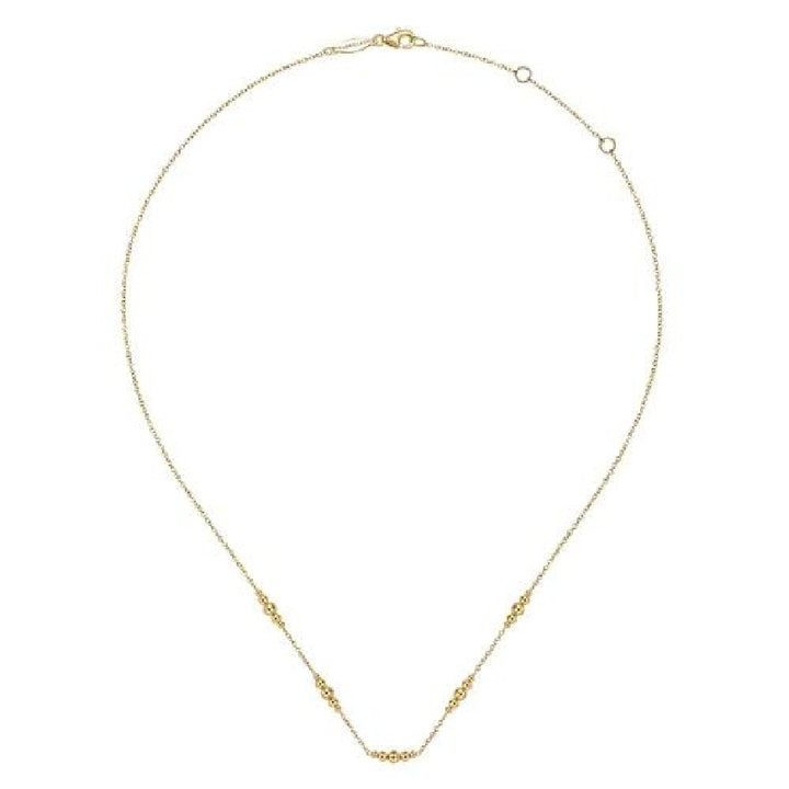 14KY Gabriel & Co. Bujukan Beaded Necklace