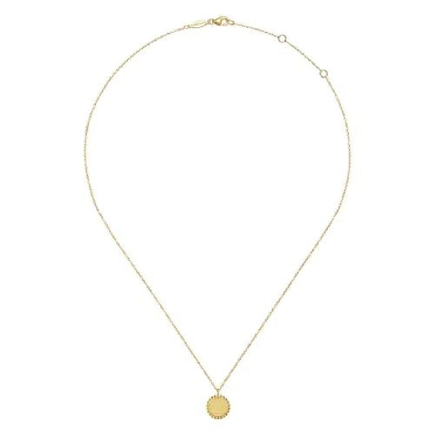 14KY Gabriel & Co. Bujukan Medallion Necklace