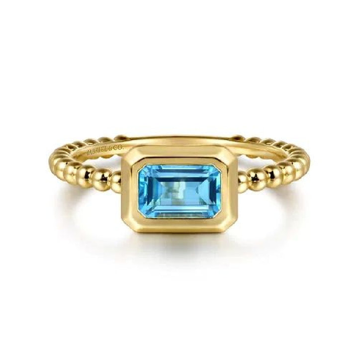 14KY Gabriel & Co. Bujukan Blue Topaz Ring

14K Yellow Gold Bujukan Blue Topaz Emerald Cut Bezel Ring 

0.72 Carat Emerald Cut Blue Topaz 

S2265174

Finger Size 6.5
