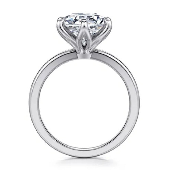 14KW Gabriel & Co. 6 Claw Engagement Ring