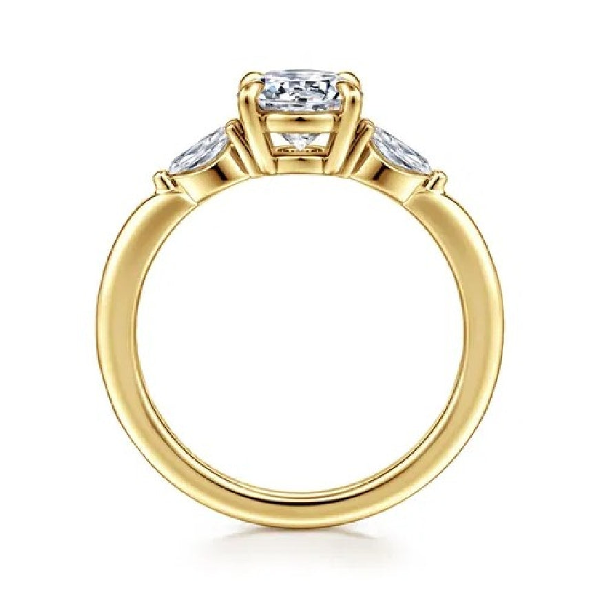 14KY Gabriel & Co. Diamond Engagement Ring