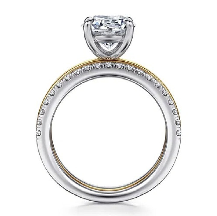 14KY Gabriel & Co. Diamond Engagement Ring