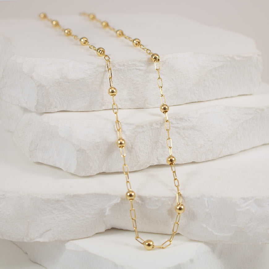 14KY Beaded Paperclip Chain Station Necklace

14 Karat Yellow Gold Beaded Paperclip Chain Station Necklace

3.61 Grams 

18' Necklace Length 



