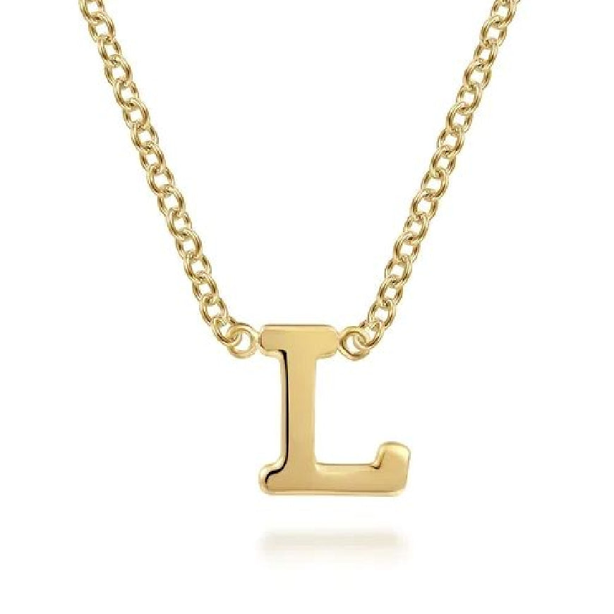 14KY Gabriel & Co. C Initial Necklace

14K Yellow Gold L Initial Necklace

S2363015

17.5' Adjustable Chain Length 
